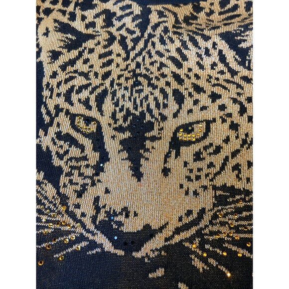 Escada x Margaretha Ley Leopard‎ Sweater Cardigan Set Tank Camisole EU 36 - Picture 6 of 9